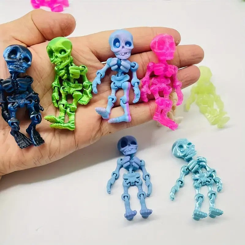 Colorful Skeleton Figurine Set
