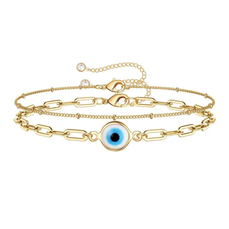 Evil Eye Stackable Bracelet Set