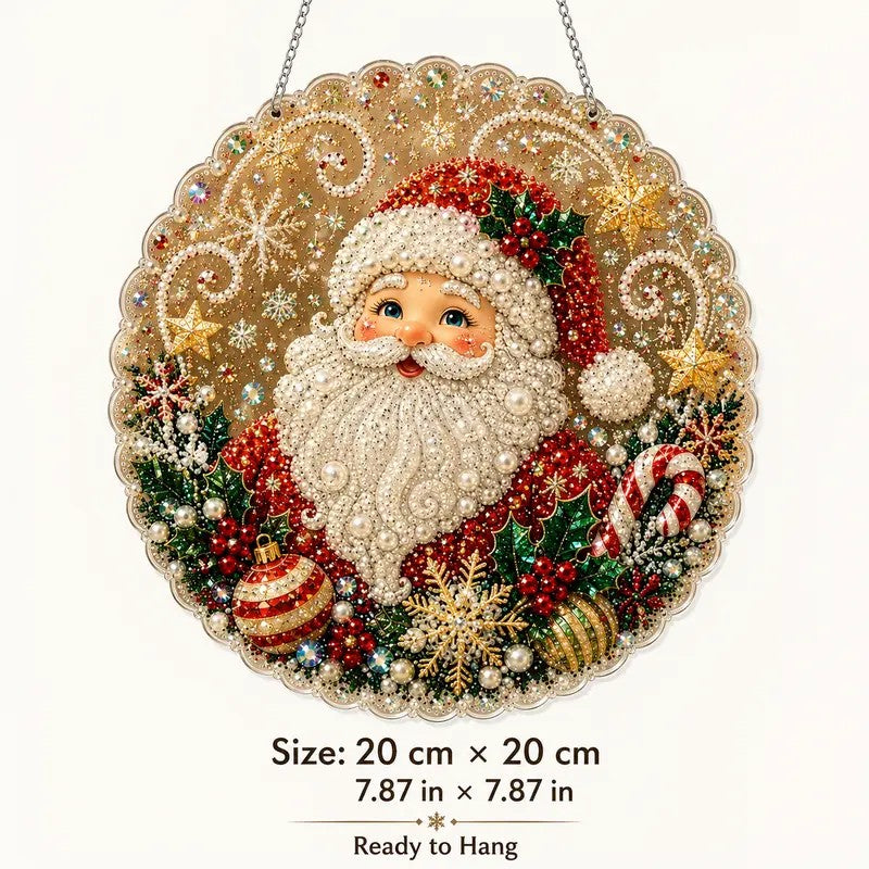 Santa Diamond Art Ornament