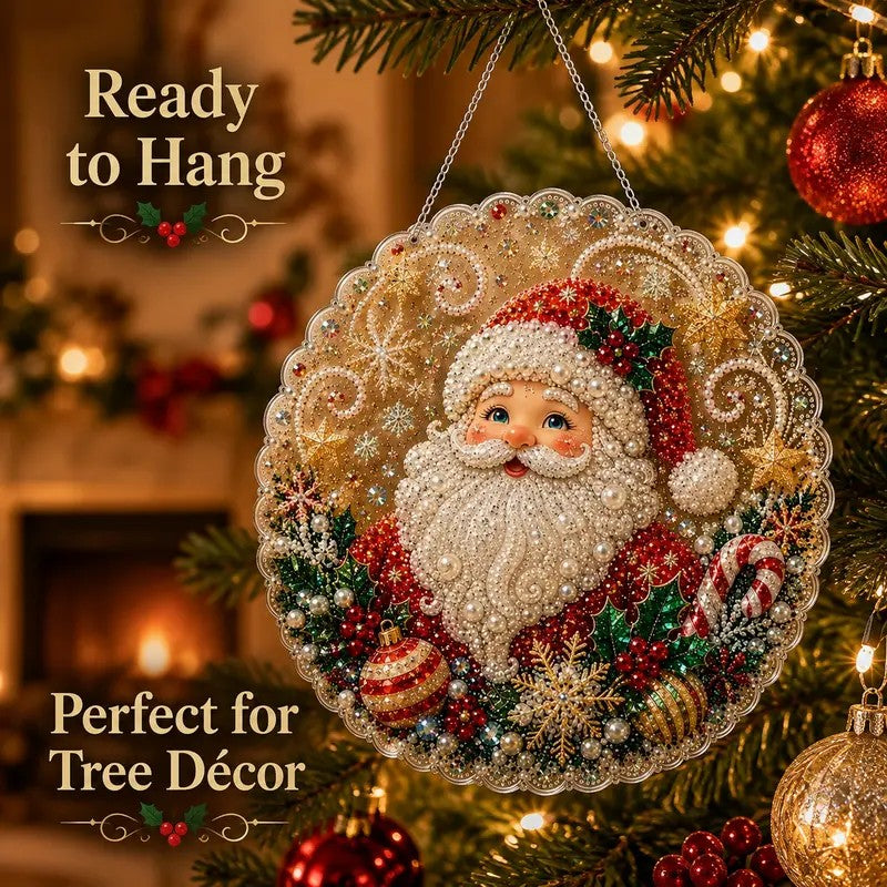 Santa Diamond Art Ornament