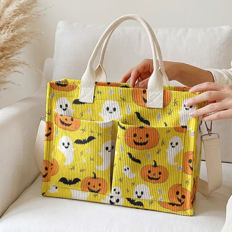 Ghost & Pumpkin Tote Bag
