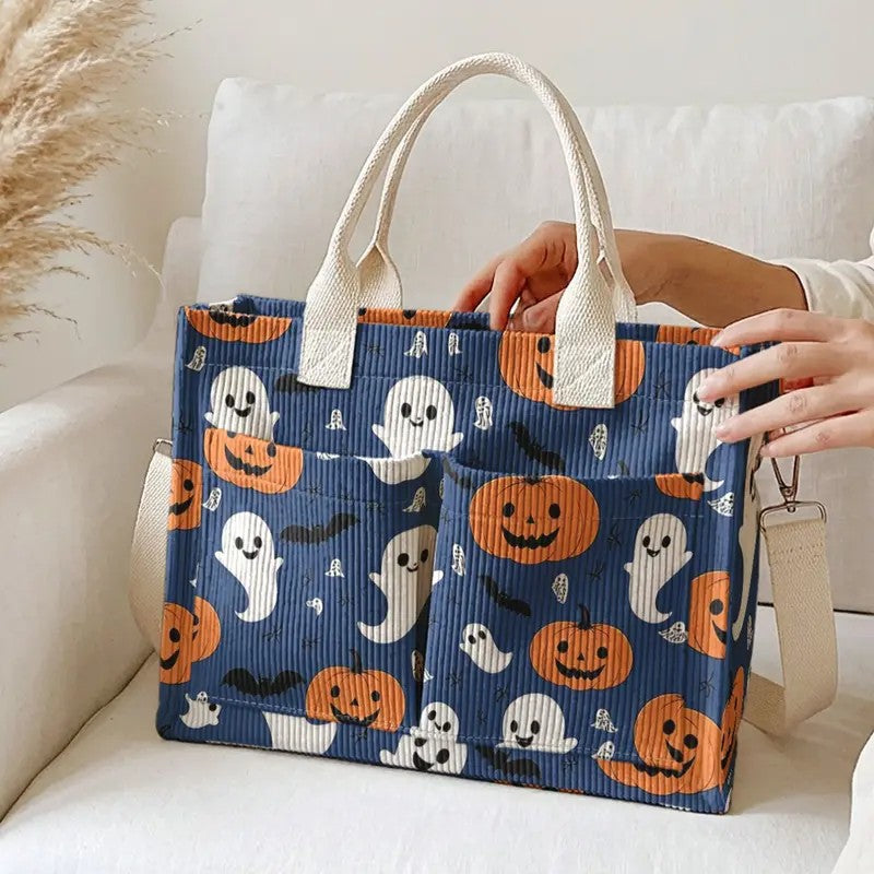 Ghost & Pumpkin Tote Bag