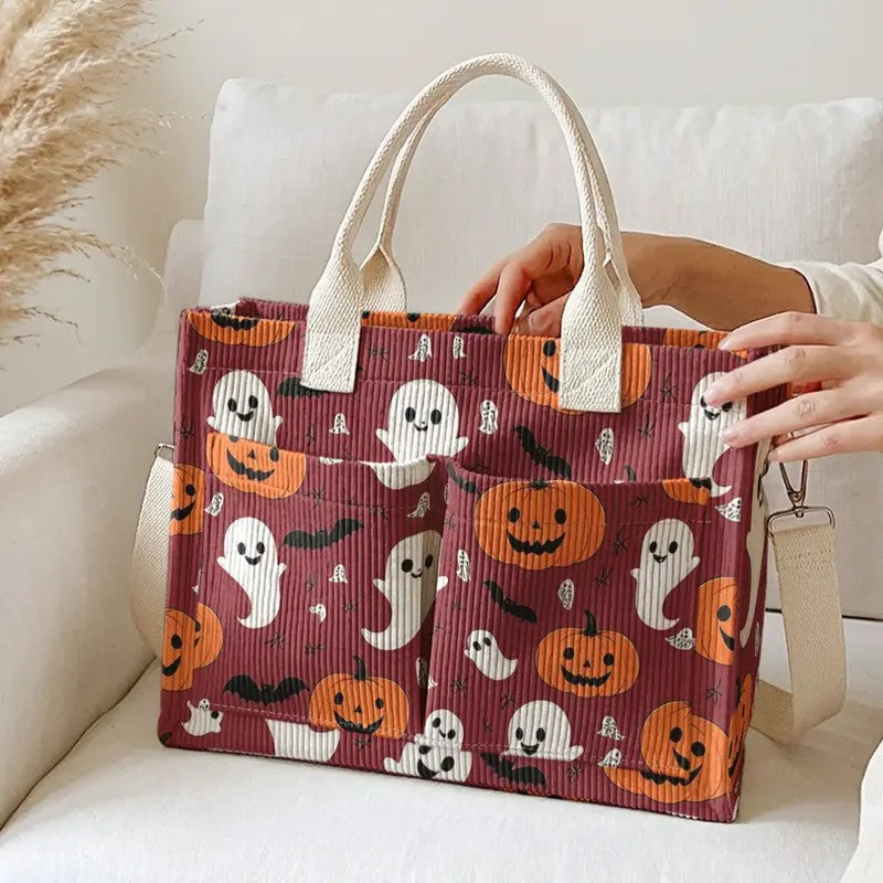 Ghost & Pumpkin Tote Bag