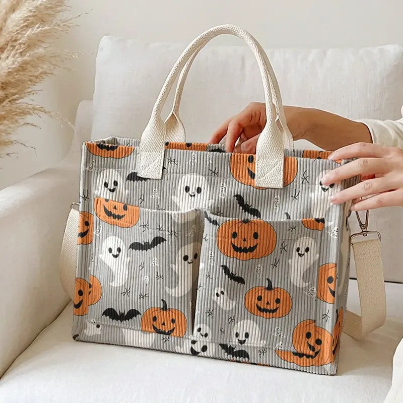 Ghost & Pumpkin Tote Bag