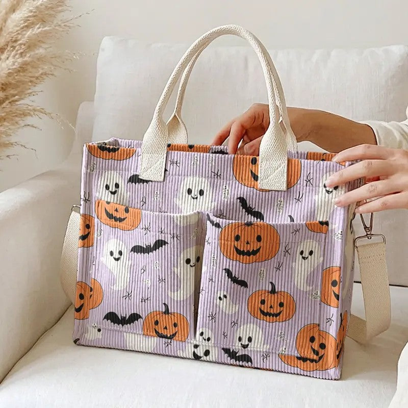 Ghost & Pumpkin Tote Bag