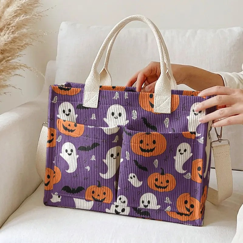 Ghost & Pumpkin Tote Bag