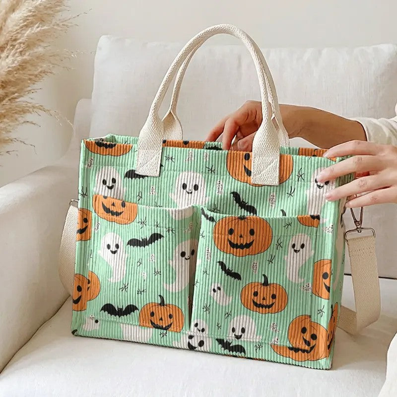 Ghost & Pumpkin Tote Bag