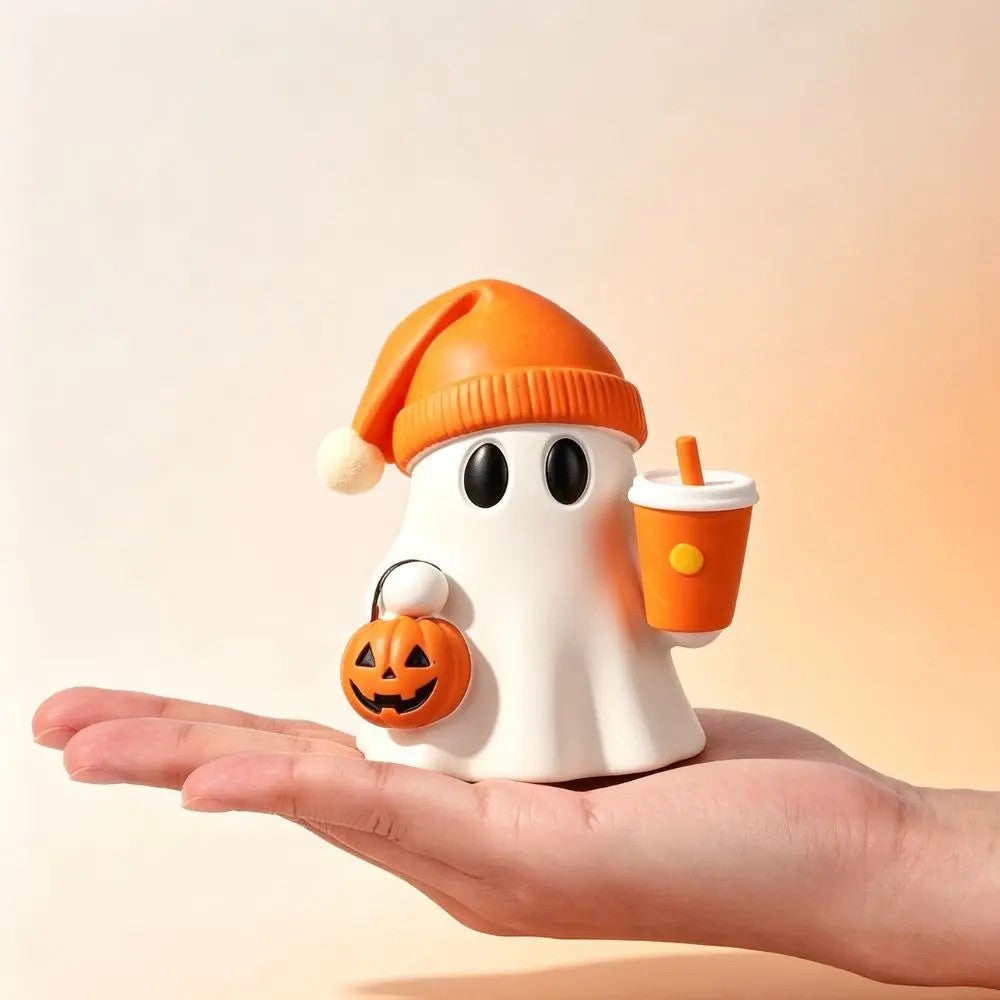 Ghost & Pumpkin Figurine