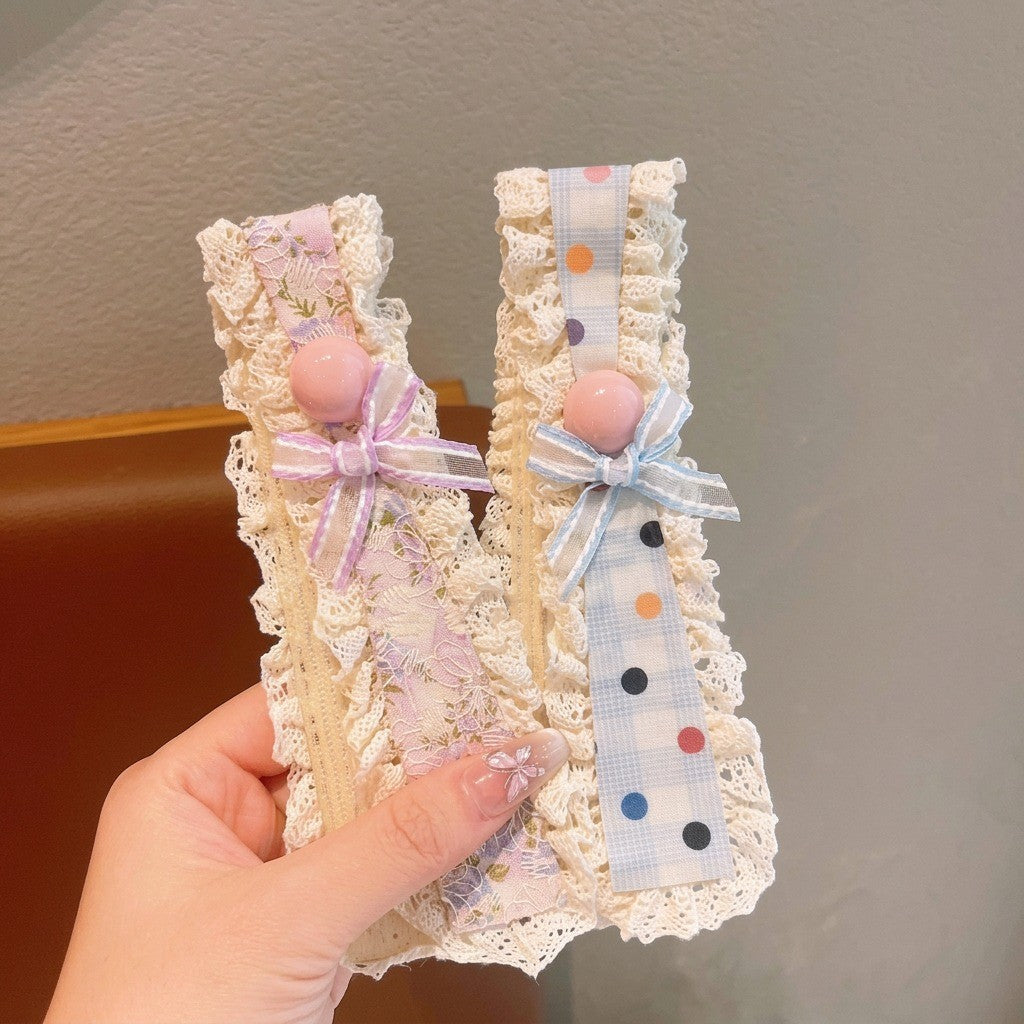 Lace Bow Hair Clip