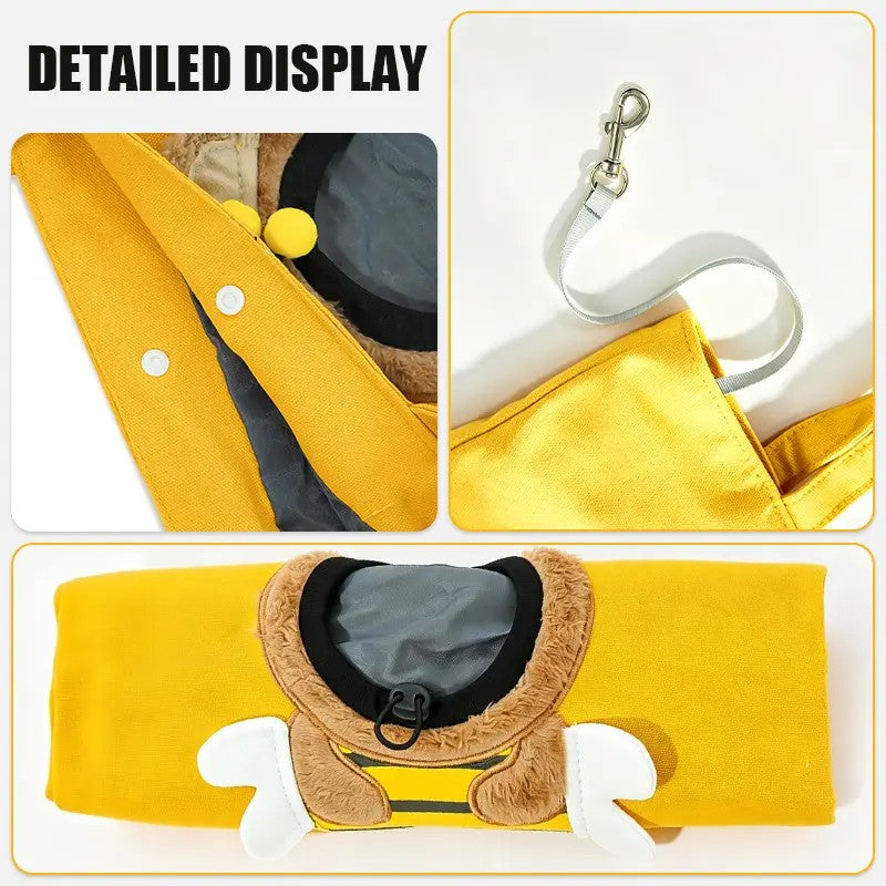 Plush Dinosaur Pet Tote Bag