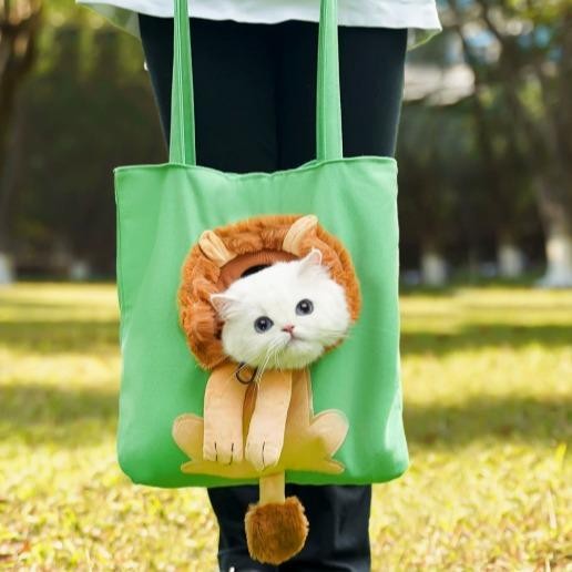 Plush Dinosaur Pet Tote Bag