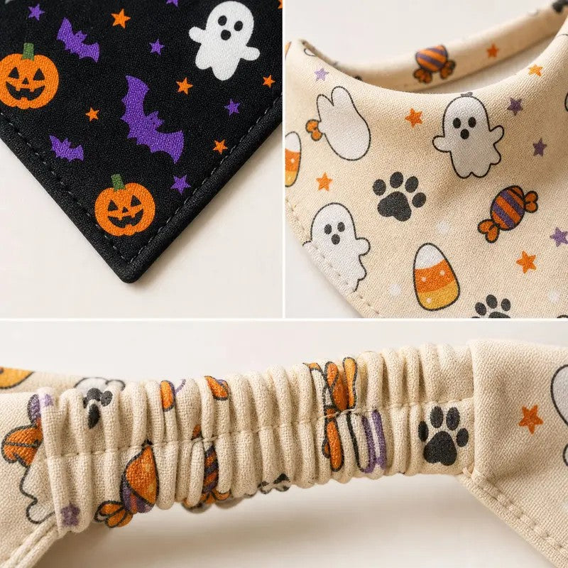 Halloween Pet Bandana Set