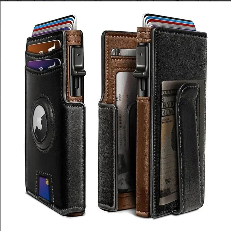 Leather Pop-Up Card Wallet