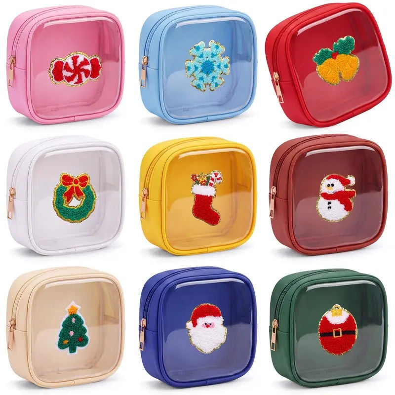 Christmas Motif Mini Pouch Set