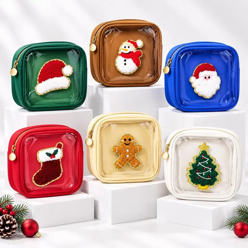 Christmas Motif Mini Pouch Set