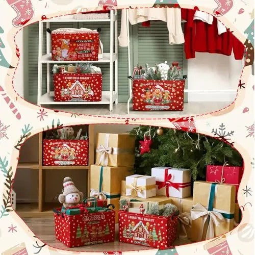 Gingerbread Holiday Storage Basket