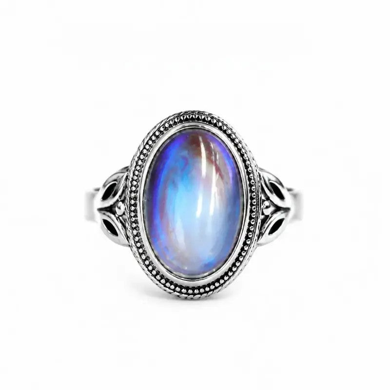 Oval Moonstone Statement Ring