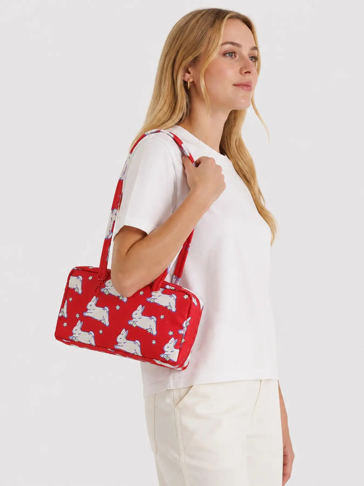 Bunny Print Shoulder Bag