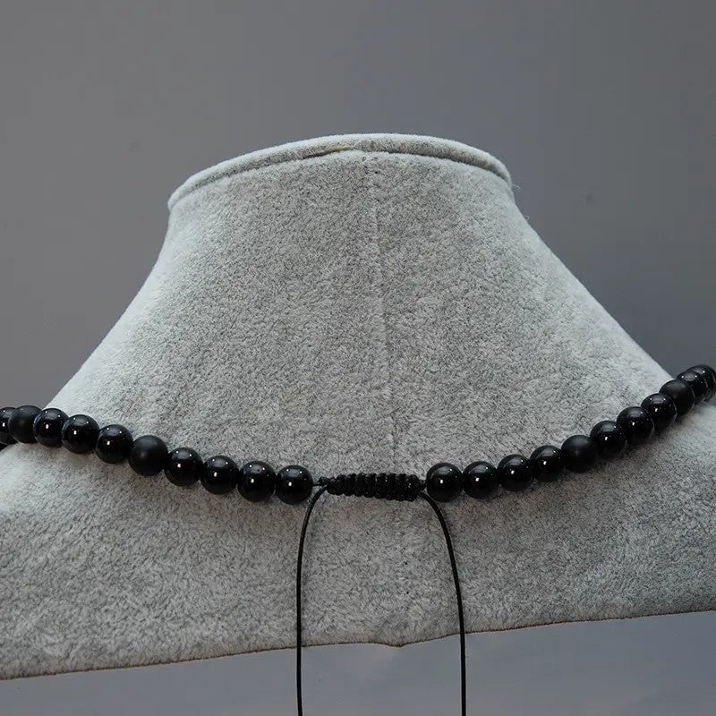 Natural Raw Crystal Bead Necklace