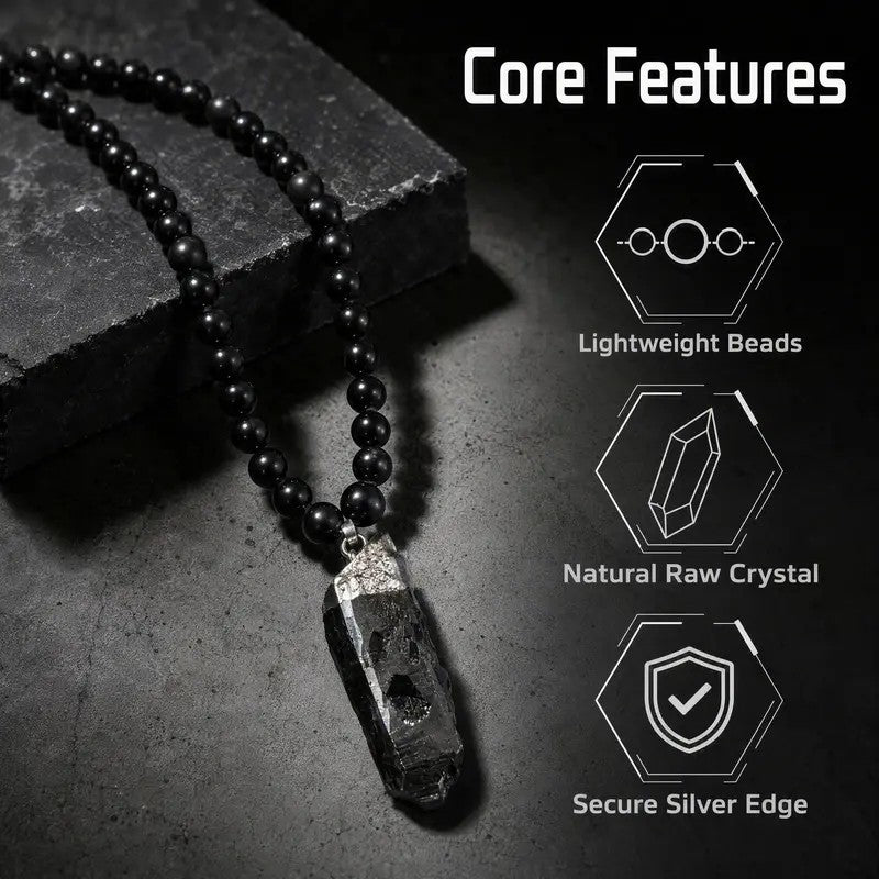Natural Raw Crystal Bead Necklace