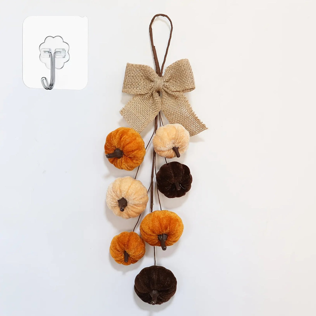 2pc Rustic Pumpkin Wall Hanging