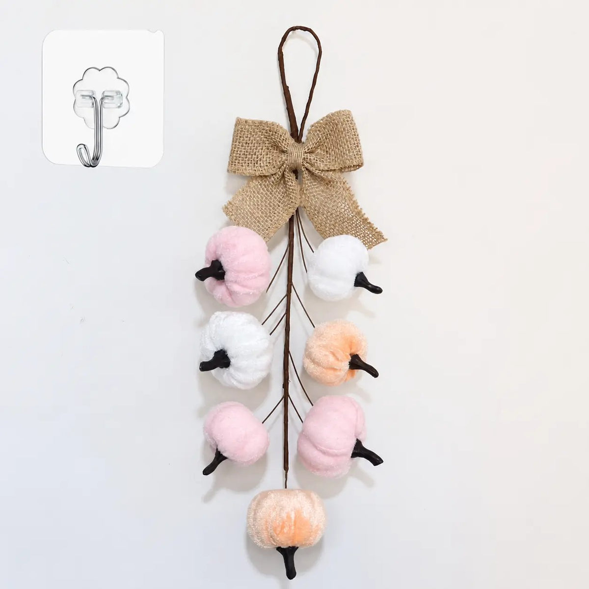 2pc Rustic Pumpkin Wall Hanging