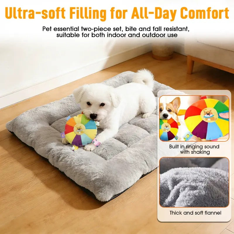 Plush Square Pet Bed