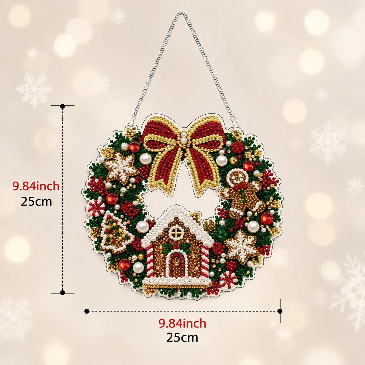 Snowman Christmas Diamond Art Ornament