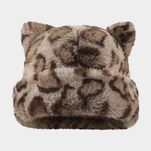 Leopard Cat Ear Beanie