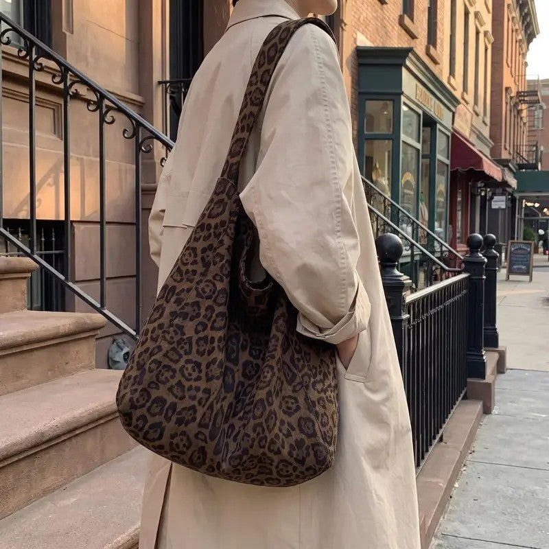 Leopard Print Shoulder Bag