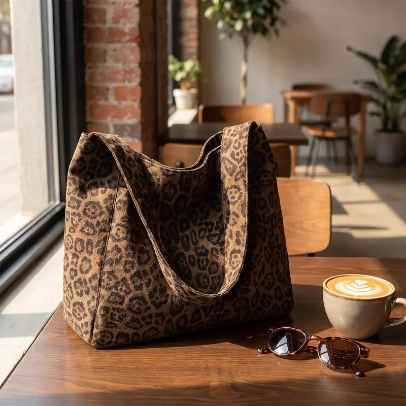 Leopard Print Shoulder Bag