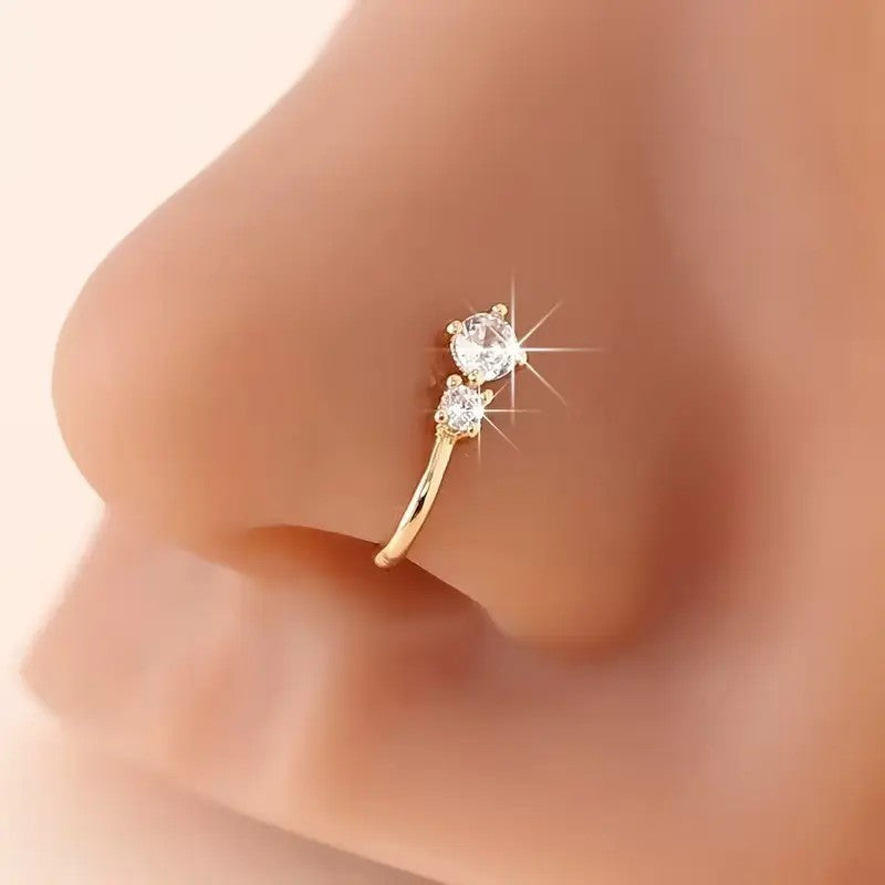 Crystal U-Shaped Nose Cuff Set