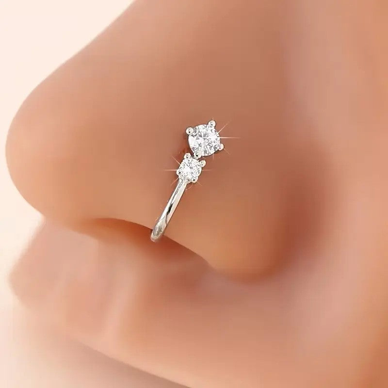 Crystal U-Shaped Nose Cuff Set