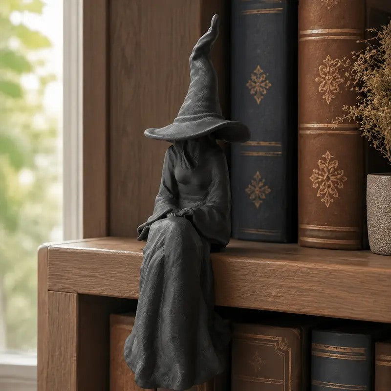 Black Witch Shelf Sitter Figurine