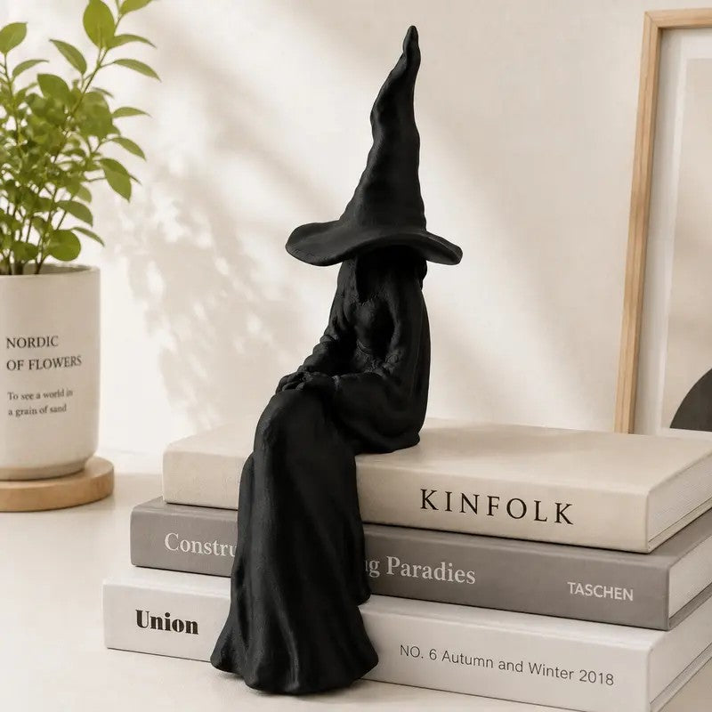 Black Witch Shelf Sitter Figurine
