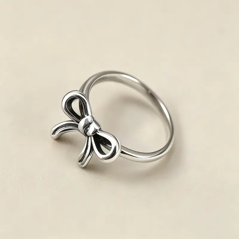 Antiqued Bow Statement Ring