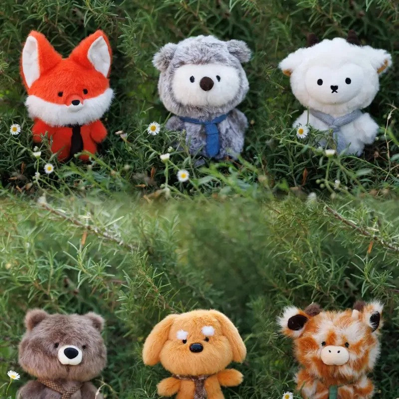 6 Piece Woodland Animal Plush Set