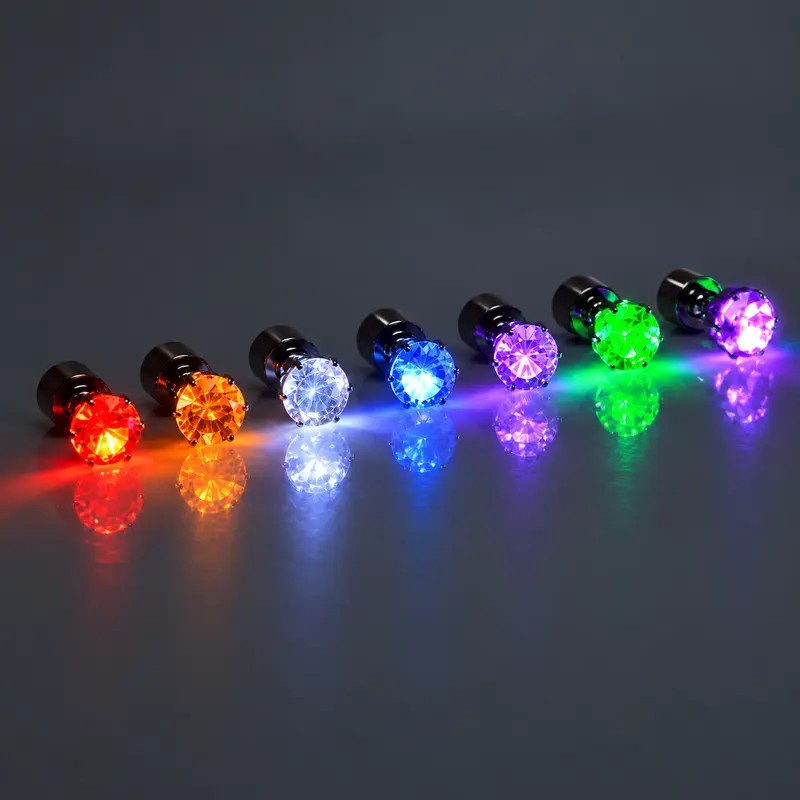 Glowing Crystal Stud Earrings