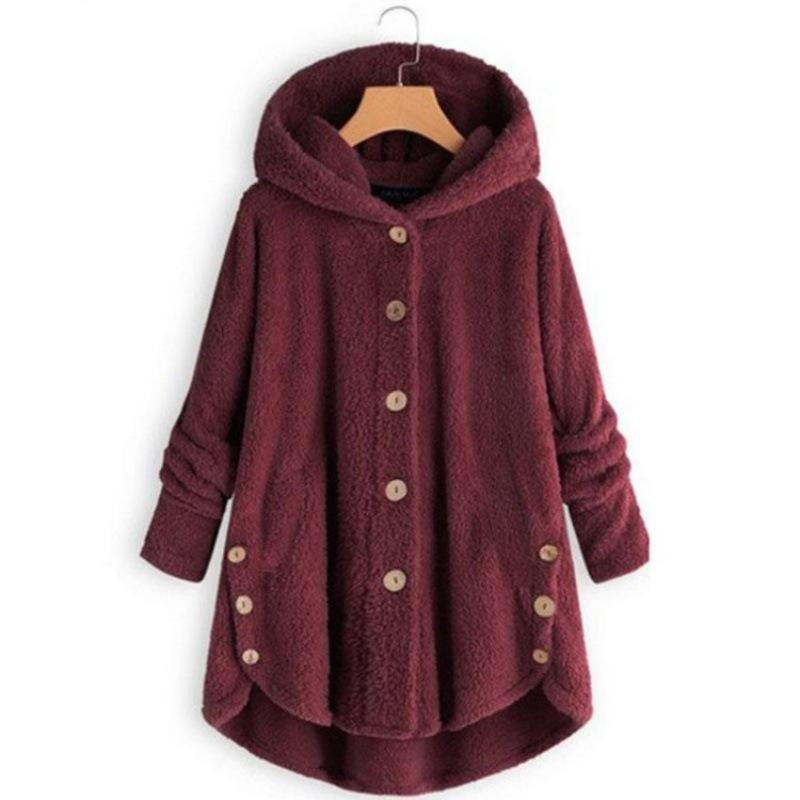 Faux Fur Hooded Cardigan