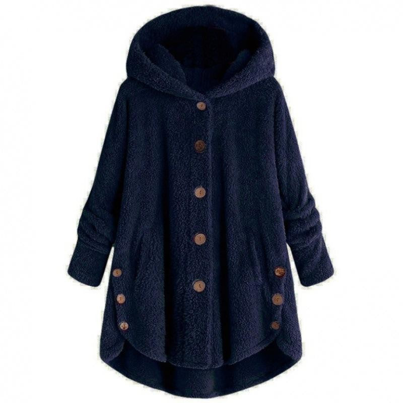 Faux Fur Hooded Cardigan