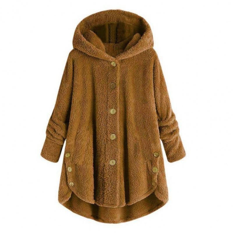 Faux Fur Hooded Cardigan