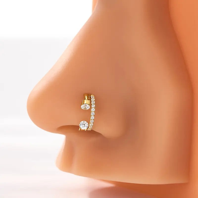 Double Hoop Nose Ring