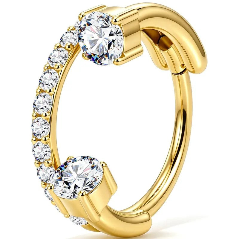 Double Hoop Nose Ring