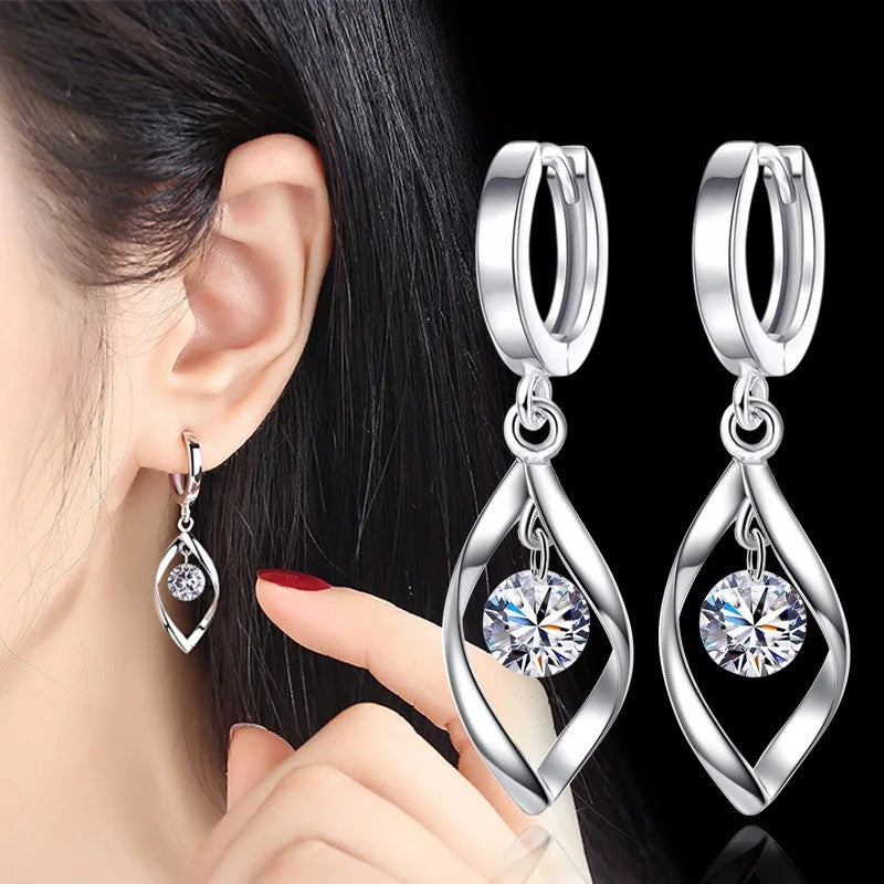 Crystal Water Drop Earrings
