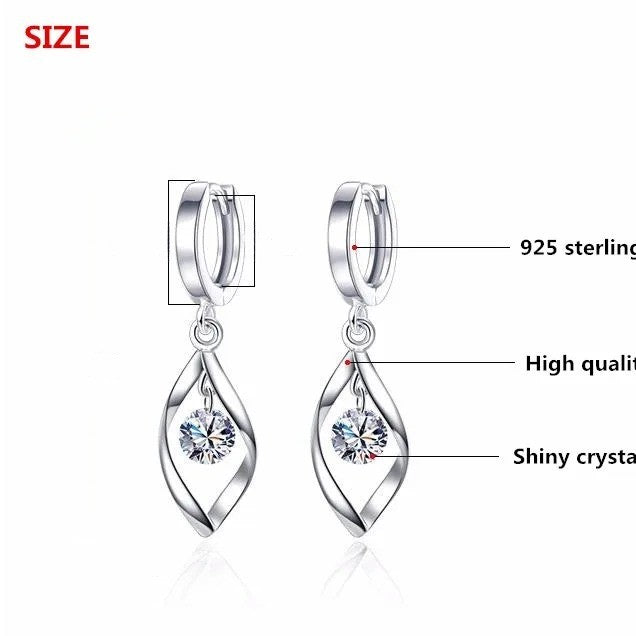 Crystal Water Drop Earrings
