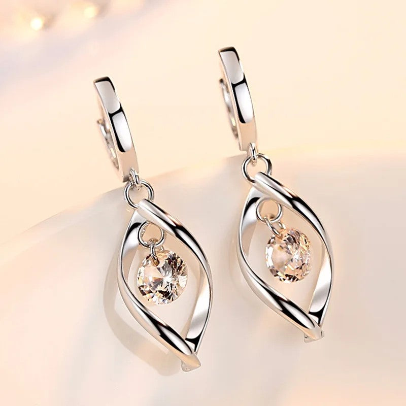 Crystal Water Drop Earrings