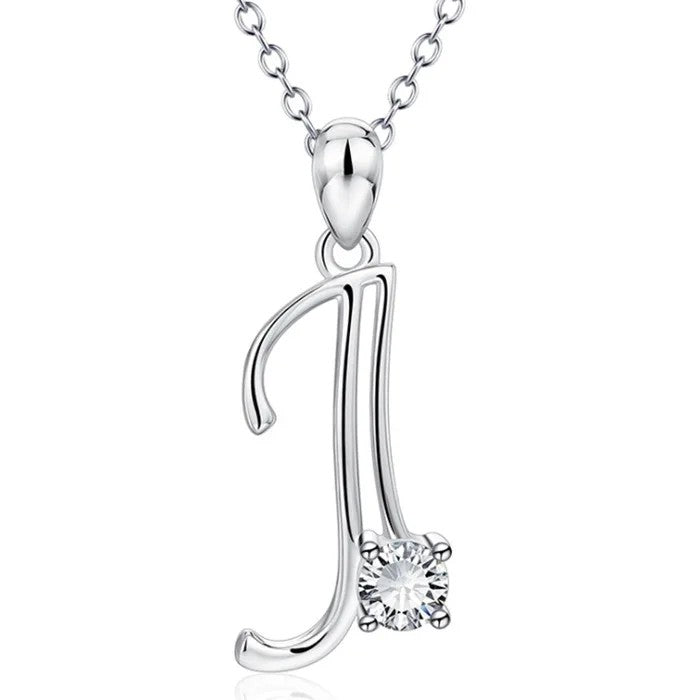 Crystal Initial Letter Necklace