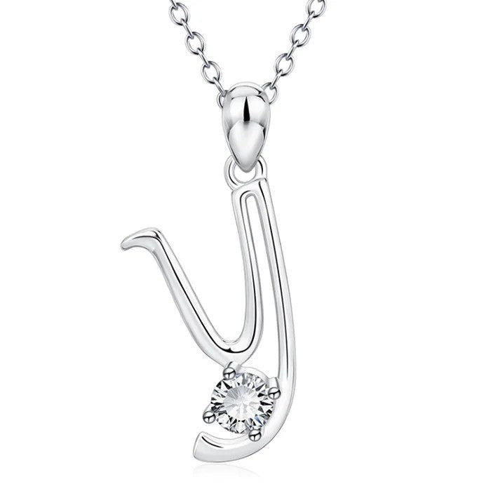 Crystal Initial Letter Necklace