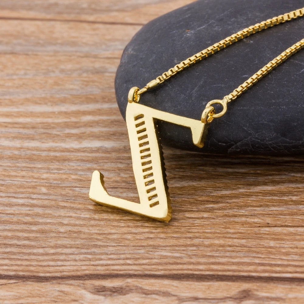 Crystal Letter R Necklace