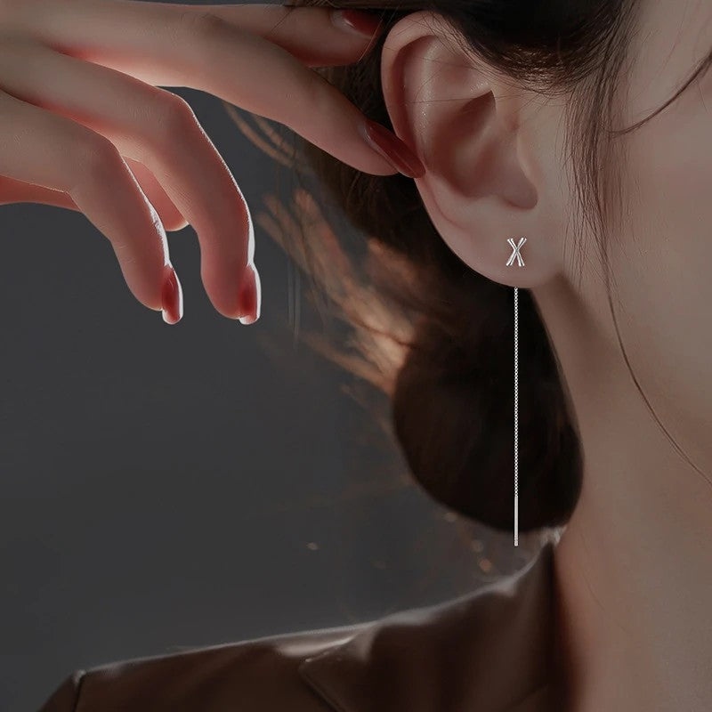 Initial Letter Drop Earring